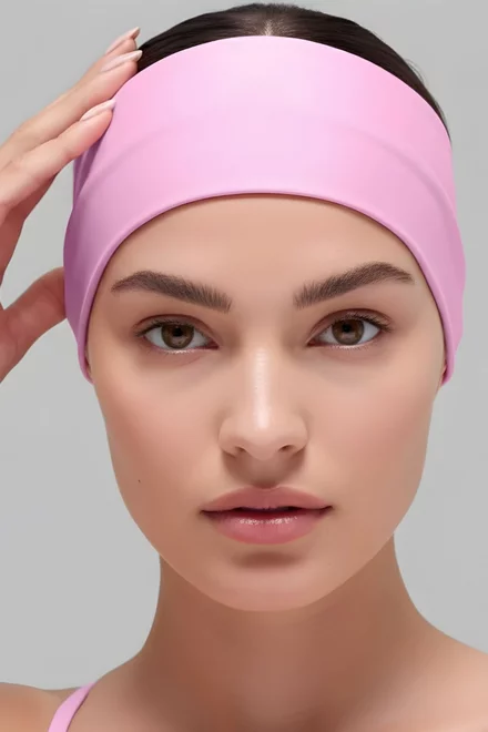 Bentita de Dama, din Lycra, Elastica, Bernna, Roz