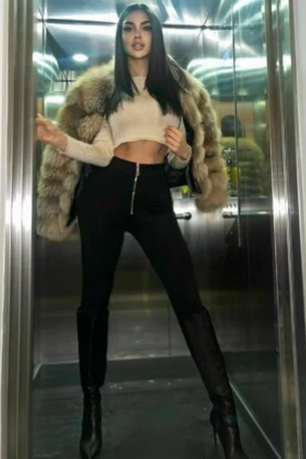 Colanti de Dama Mulati cu Fermoar Metalic, Elastici, Lycra, Negri