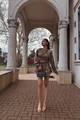 Compleu Dama, cu Print din Doua Piese, Camasa cu Maneci Maxi si Pantalon cu Voalne, Arabiana, Leopard