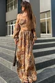 Compleu de Dama, cu Print Leopard, Format din Doua Piese, Top cu Cordon si Pantalon Lejer cu Buzunare, Antalya, Leopard