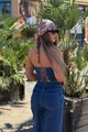 Compleu de Dama, din Doua Piese, Top cu Siret Reglabil si Pantalon Lejer cu Buzare,   Heidy , Albastru