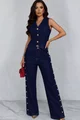 Compleu Lejer de Dama, Doua Piese, din Denim, Phoenix, Blue