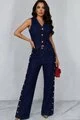 Compleu Lejer de Dama, Doua Piese, din Denim, Phoenix, Blue