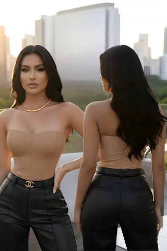 Corset de Dama, din Lycra, Asttre, Camel