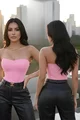 Corset de Dama, din Lycra, Serrenya, Roz