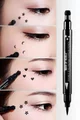 Eyeliner cu Eyebrow Pencil, Double use, cu forma de Stea, Negru, Iman of Noble