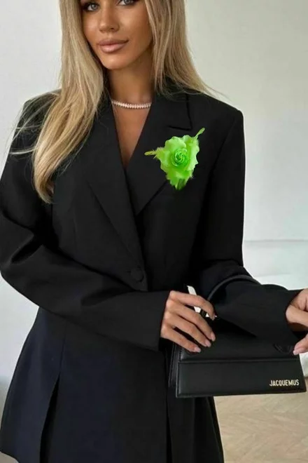Floare cu Pene si Perle, cu Prindere in Ac, Spring Foggi
