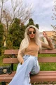 Maleta Dama BEIGENON din Catifea,cu Maneci Lungi din Pulover, Bej