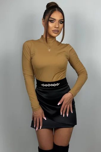 Maleta de Dama, cu Maneci Lungi, din Lycra, Inna, Bej