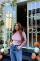 Maleta de Dama QULLIL, din Catifea Pufoasa Tip Raiat, Pe Gat, Roz Bon-Bon