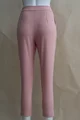 Pantaloni de Dama Conici, cu Buzunare si Inchidere Fermoar, Sorana, Roz Pudra