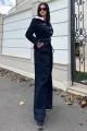 Blugi Lejeri de Dama, cu Buzunare Laterale si Snur Reglabil, Maestro, Bleu