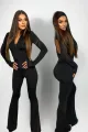 Salopeta de Dama, din Lycra, Evazata cu Spate Gol, Seduce, Neagra