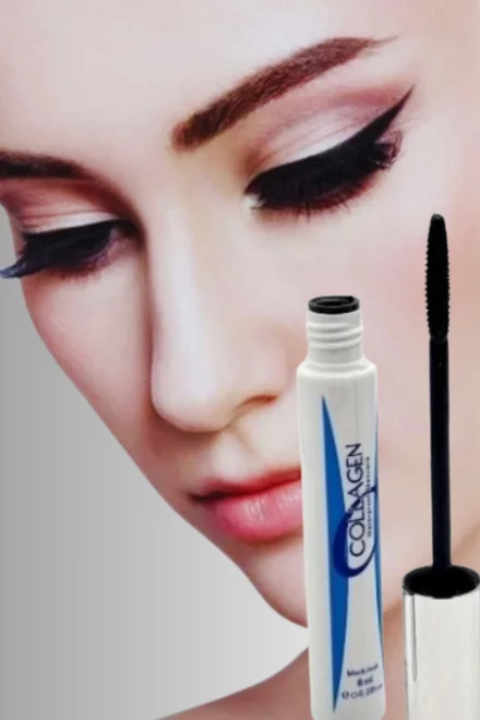 Rimel Million Pauline, Collagen Mascara, Waterproof,  pentru alungire gene, Negru, 8 ml