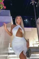 Rochie dama CAIRO WHITE cu decupaje