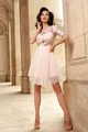 Rochie dama eleganta PINK MISTERY scurta