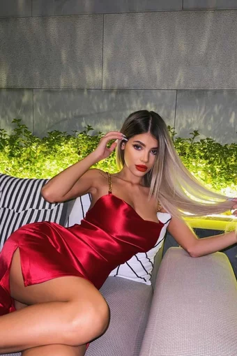 Black Friday - Reduceri Rochie dama RED PROVOCATIVE din satin Promotie
