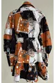Rochie de Dama, cu Maneca Lunga si Inchidere Nasturi, Perfect, cu Imprimeu