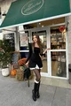 Rochie de Dama din Bistrech, cu Poplin si Maneci Crapate, Sollysta, Neagra