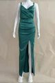 Rochie de Dama, Petrecuta, In Bretele Subtiri, Hope,Verde