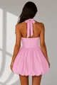 Rochie de Dama, Scurta,  Tip Gogosar, din Bistrech, Ellya, Roz
