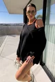 Rochie de Dama, Tip Hanorac, Lejera, cu Maieu, Lybre, Neagra