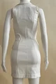 Rochie de Dama Tip Sacou, Din Blug fara Maneci, Ceccillia, Alba