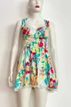Rochie Scurta de Dama, cu Cupe si Decupata la Spate, Model Floral, Surry, Multicolora