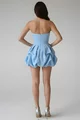 Rochie Scurta de Dama, Tip Gogosar, fara Maneci,  Klara, Bleu