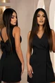 Rochie Scurta de Dama, Tip Sacou, Accesorizata cu Funda la Spate, Kaly, Neagra