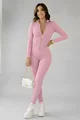 Salopeta Dama din Lycra, cu Maneci Lungi si Inchidere Fermoar, Zaffyra, Roz