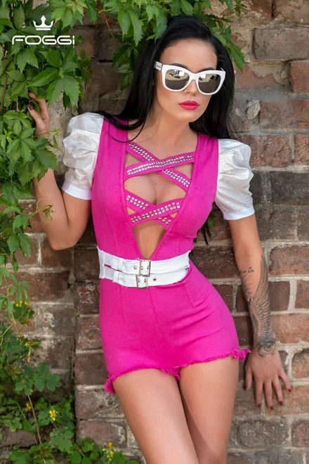 Salopeta Dama Innterdit Pink Din Colectia Foggi Daring