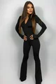 Salopeta de Dama, din Lycra, Evazata cu Spate Gol, Seduce, Neagra