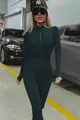 Salopeta de Dama, Mulata, din Bumbac Ripsat, cu Inchidere Fermoar, Jennifer, Neagra