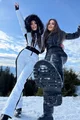 Salopeta de Dama WINTER din Fas Matlasat, Cambrata pe Talie, Cu Fermoar, Neagra