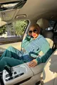 Trening Dama, din Doua Piese, din Blug Blue Combinat cu Bumbac, Zefir, Verde