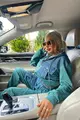 Trening Dama, din Doua Piese, din Blug Blue Combinat cu Bumbac, Zefir, Verde