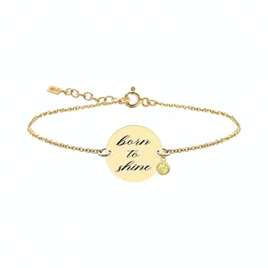 Bratara Argint 925 Premium cu Povestea mea - banut personalizat (17 mm)