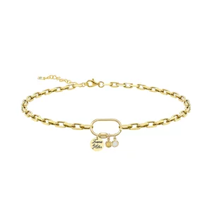 Bratara Argint 925 Premium cu Povestea Noastra - banut personalizat cu numele (10 mm)
