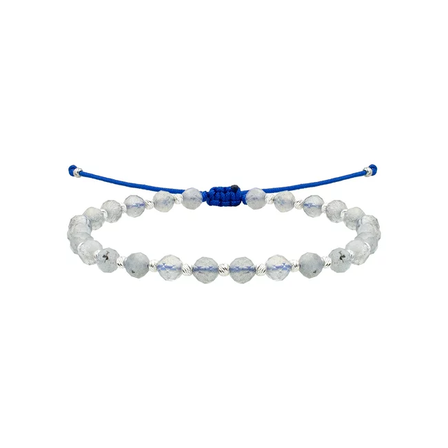 Bratara Argint 925 Premium dama - bilute si pietre semipretioase acvamarin