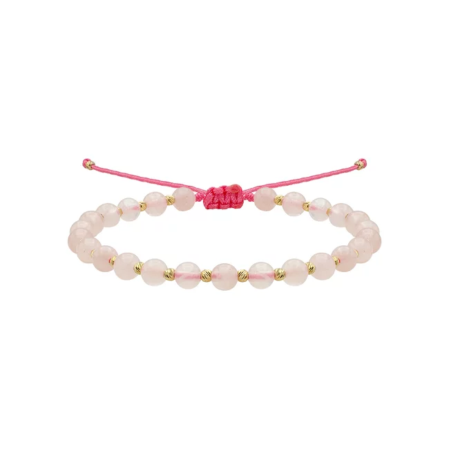 Bratara Argint 925 Premium dama - bilute si pietre semipretioase cuart roz