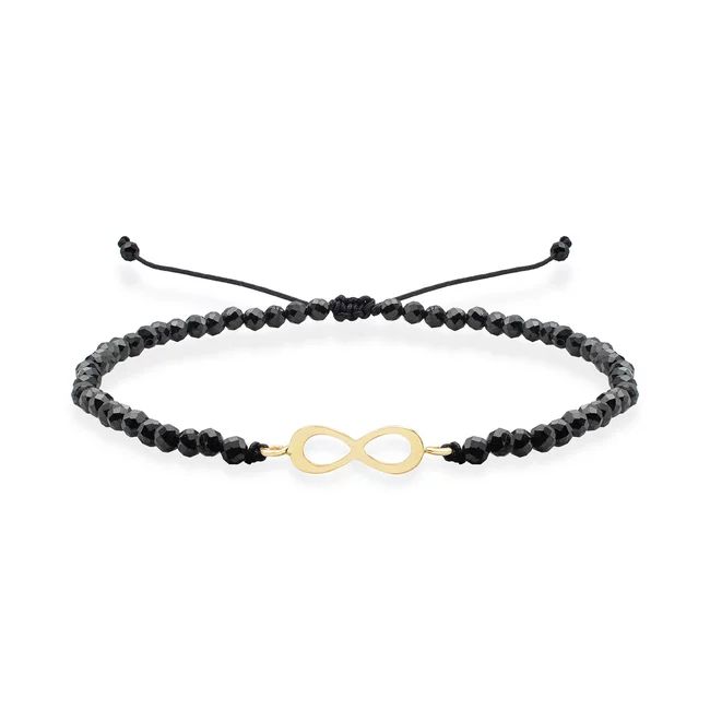 Bratara Aur 14K Premium dama - spinel si infinit (11 mm)