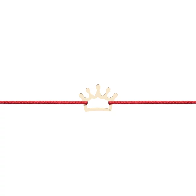 Bratara Aur bebelusi, snur si coroana decupata (12 mm)
