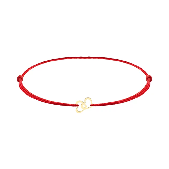 Brățară Mărțișor din Aur 14K Premium - Inimioare 8mm