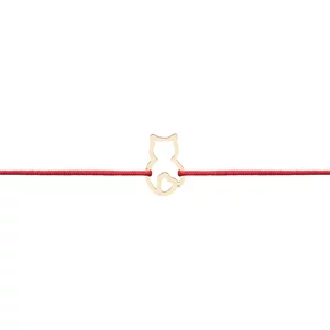 Bratara Aur bebelusi, snur si pisica decupata (12 mm)