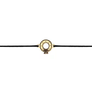 Bratara Aur dama, snur si coronita (10 mm)