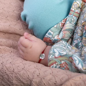 Bratara Aur bebelusi, snur si banut, personalizata cu poza (12 mm)