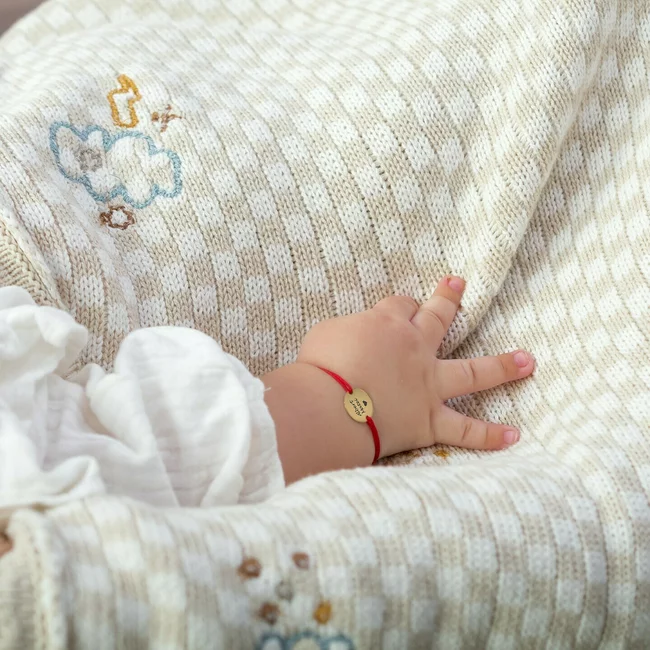 Bratara Aur bebelusi, snur si banut, personalizata (15 mm)