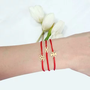 Brățară Mărțișor din Argint 925 Premium - trifoi personalizat intiala 10 mm