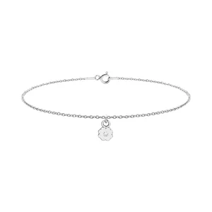 Bratara Dama Argint cu element floare cu zirconiu